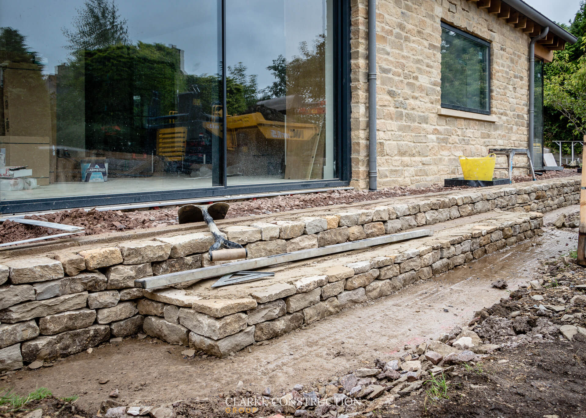 Landscaping Begins - Progress View 1