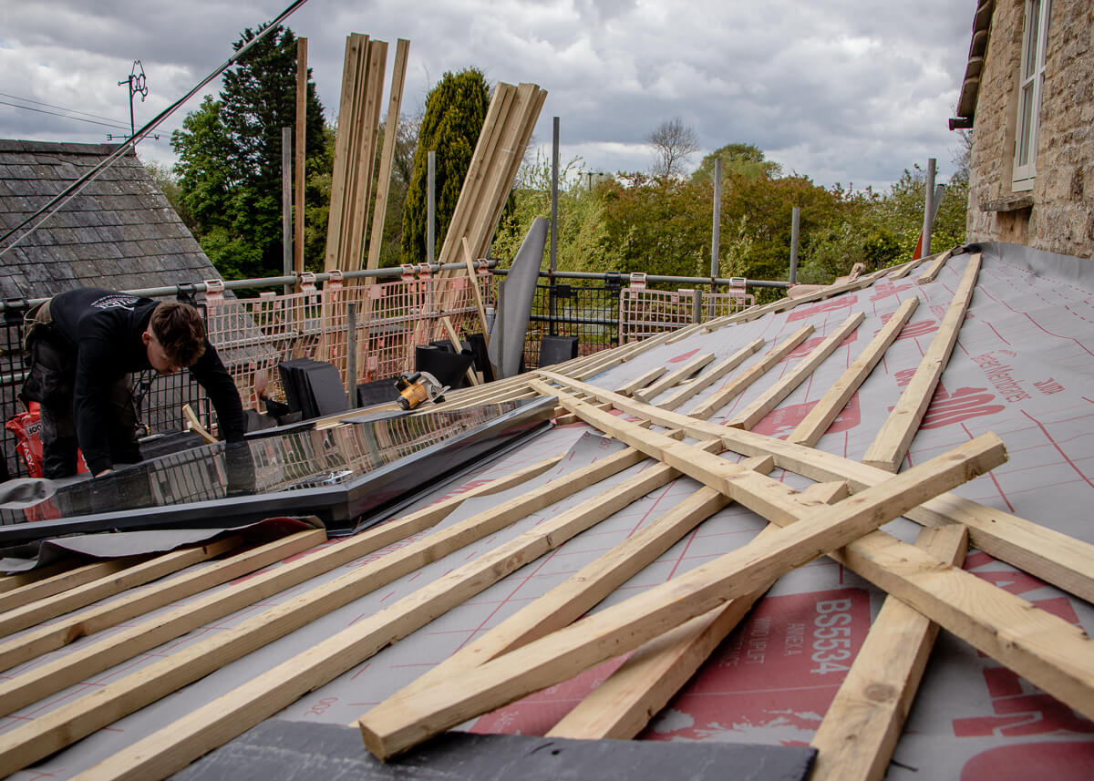 Orangery Roof - Progress View 1