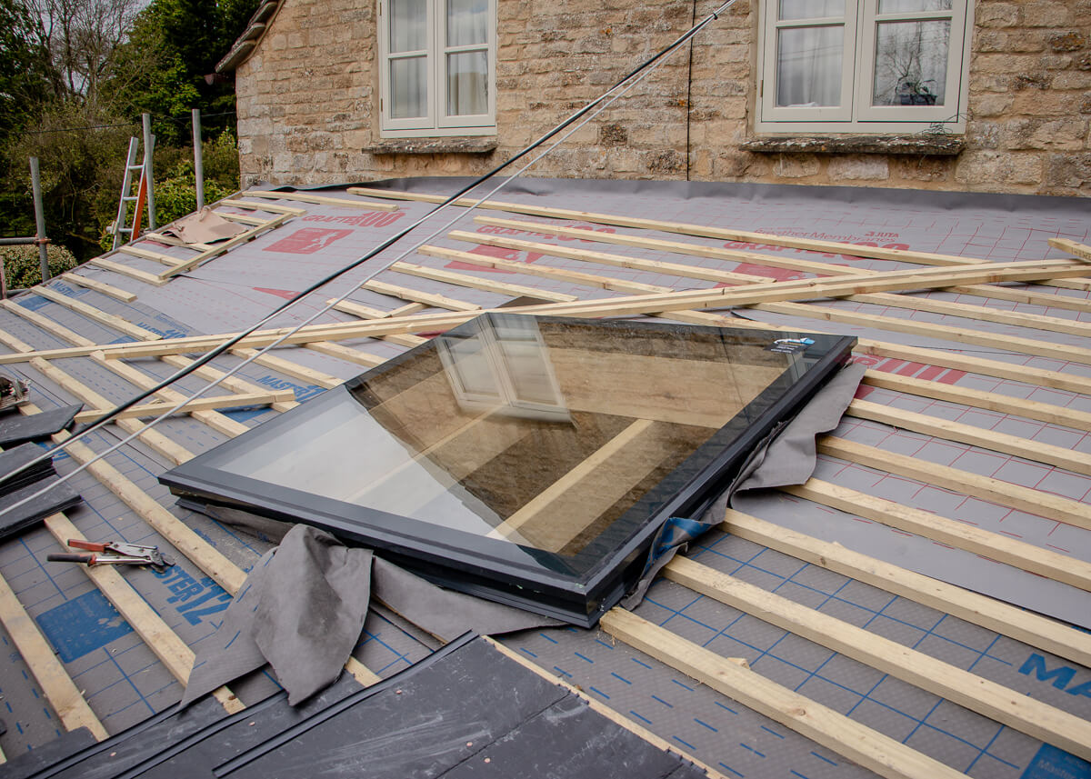 Orangery Roof - Progress View 2