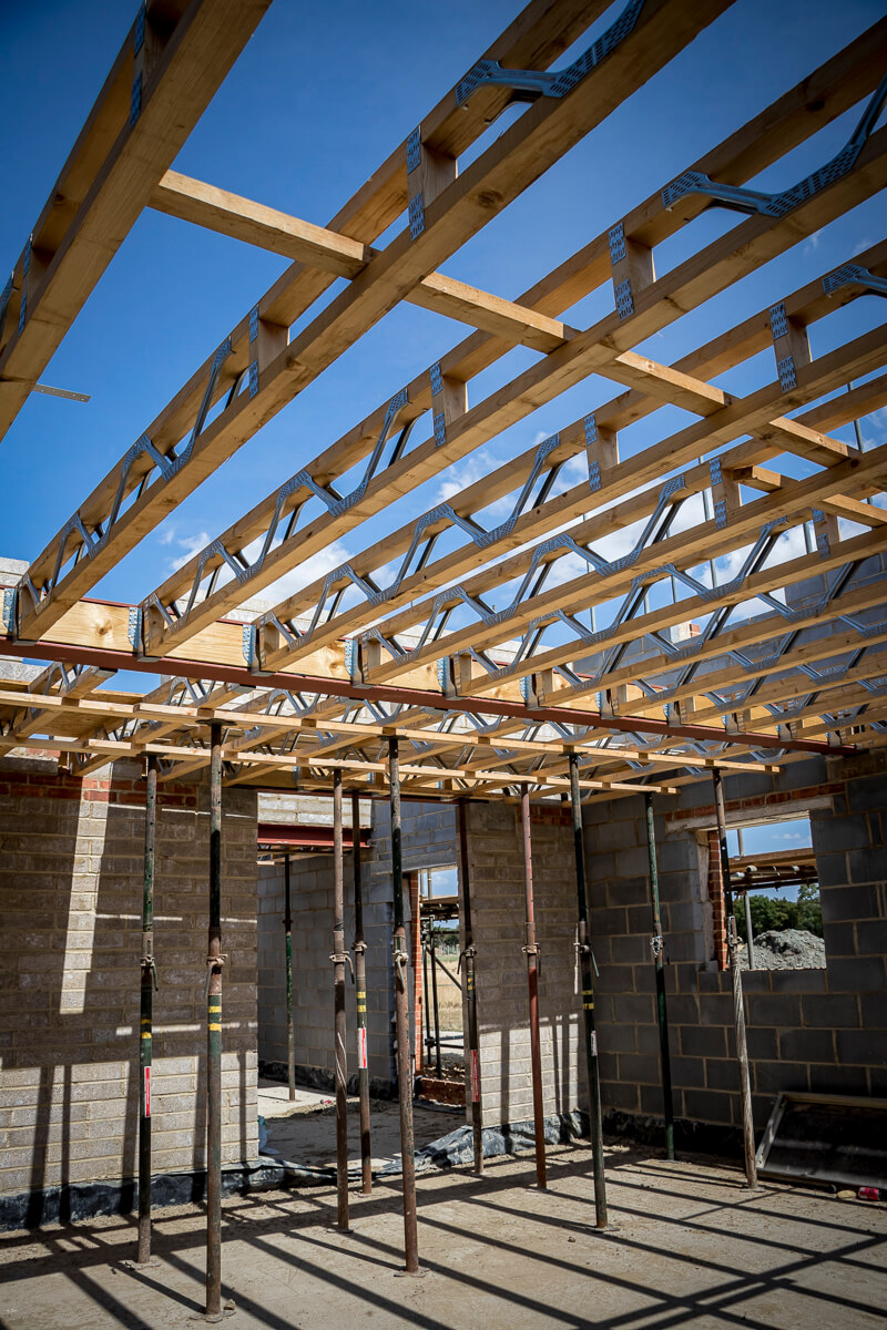 Jobe’s Barn is making excellent progress, with the new home’s footprint and internal layout now clearly taking shape.