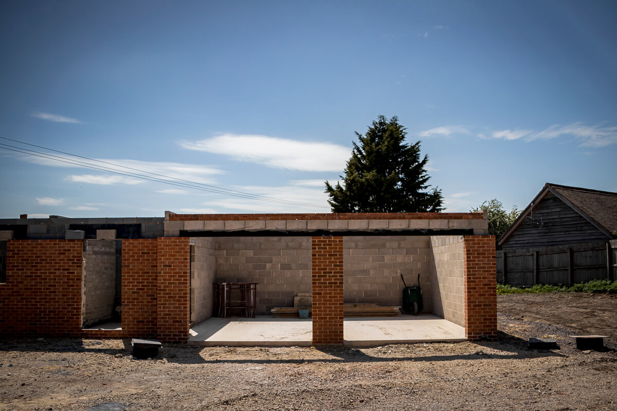 Walls Rising at Jobes Barn - Progress View 2