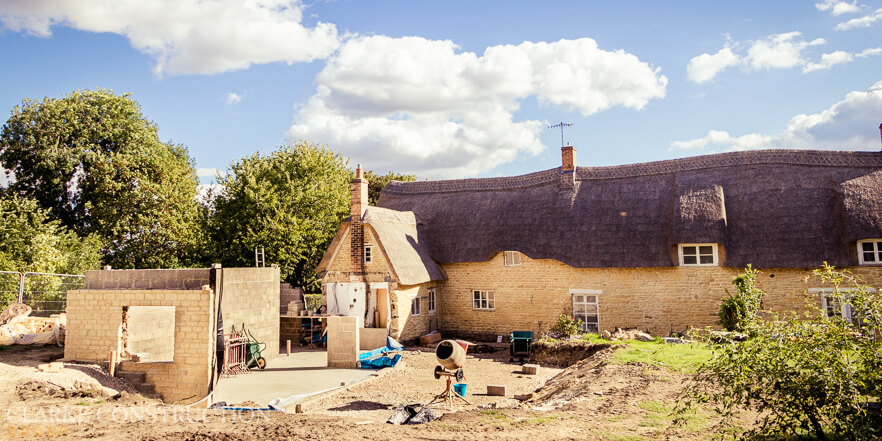 Masonry Work Well Underway banner