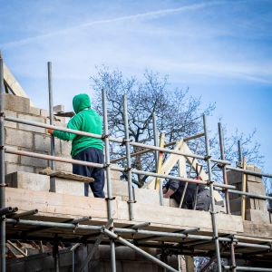 Clarke Construction Group team on site at Elmstead House