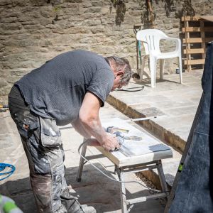 Clarke Construction Group team on site at Five Bells Cottage